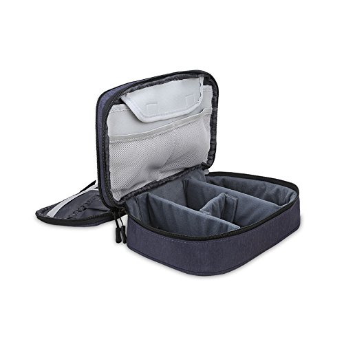 image for BUBM Electronic Accessories Organizer, Double-Layer Travel Gadget Carr