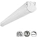 4FT LED Shop Linear Strip Light Fixture Linkable 40W 5200lm Replaces up to 2-Lamp T5HO/T8 Fluorescent Tube Low Bay Commercial Industrial 5000K 0-10V Dimmable, 1 Pack