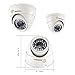 TIGERSECU Full HD 1080P Indoor Dome Security Camera, 50 Feet Night Vision, 2.0mp, Power Supply and coaxial Video Cable are not Included