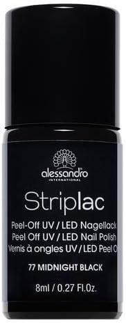 Alessandro - Striplac - UV Nail polish - Midnight black