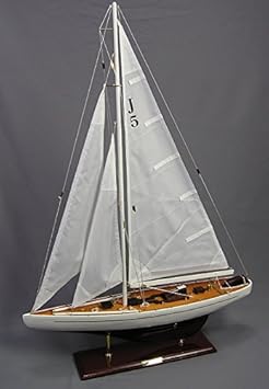 Yachtmodell Ranger Segelschiffmodell Dekoyacht Modellschiff Schiffsmodell