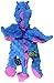 goDog Dragons Flats Plush Dog Toy with Chew Guard Technology, Large, Blue
