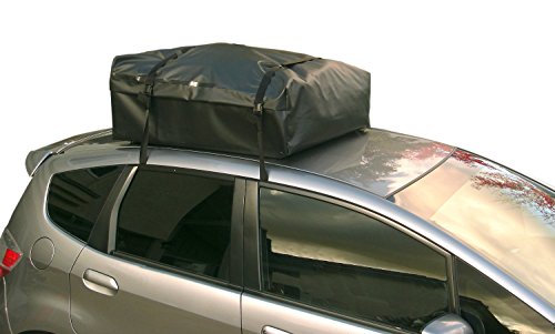 RoofBag Rooftop Cargo Carrier Bundle - Includes Protective Mat + Storage Bag + Heavy Duty Straps| Made in USA | Waterproof | 1 Year Warranty | for Cars with Side Rails, Cross Bars, or Baskets - Thumbnail 4
