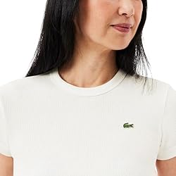 Lacoste Womens Crew Neck Short Sleeve Slim Fit
