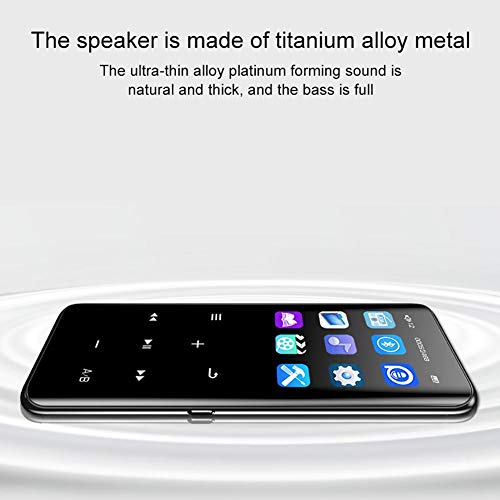 Jannyshop 16G MP4 Player with Bluetooth 4.2 FM Touch Screen HiFi MP3 TF Card Recorder Pen Radio Audio Adapter