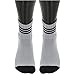 adidas Originals Men's Roller High Quarter Socks (3-Pair), Light Onix Grey/Black/White, Large