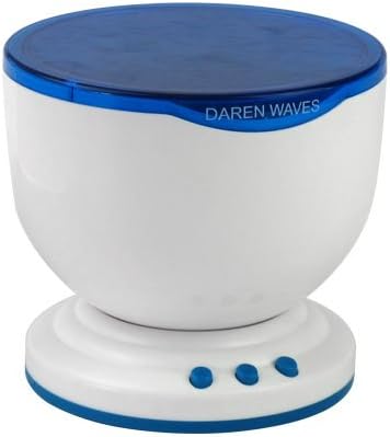 Ocean Night Light Projector with Music Player Blue Sea Daren Waves Projection Lamp Mini Portable Speaker and Aurora Master LED in Living Room Bedroom Gifts for Kids Children Nursery