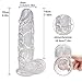 Huge Dildo XXL with Testicles and Obvious Glans, Sex Toy with Powerful Suction Cup for Pure Pleasure, You Can Get Into Intense Orgasm,Transparent 1