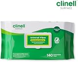 Clinell Universal Biodegradable Disinfectant Wipes 140 Pack Plastic-Free view 8