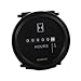 ATOPLEE Mechanical Hour Meter, Voltage: DC (6~80) V Quartz Round Back Trim Ring Meter for Boat Tractor Generator Engine Mower Golf Cart