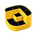 VPACK Magnet Desk Organizer - PU Leather Pencil Cup Holder - Office Supplies Desktop Stationery Gadgets Storage Box (Canary Yellow)