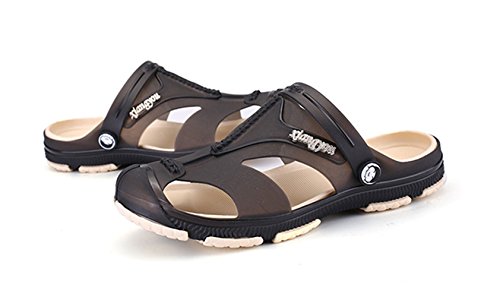 BEFAiR Men's Summer Slip on Mule Sandals Adult's Clogs Beach Sport Slippers (10.5 D(M) US, Black)