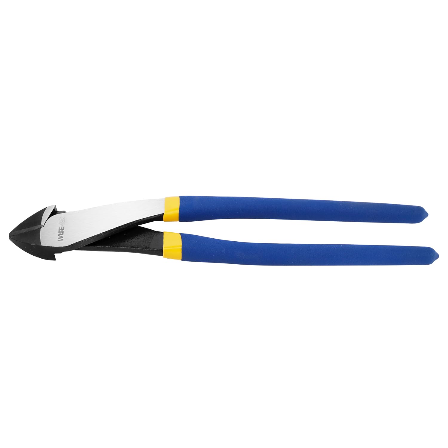 Photo 1 of 10 Inches High Leverage Diagonal Cutting Pliers, Heavy Duty Diagonal Cutters with Angled Head, Short Jaws