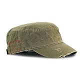 Distressed Washed Cadet Army Cap