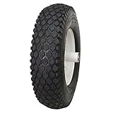 2 NEW - 4.80/4.00-8 4PR HI-RUN STUD WHEEL BARROW