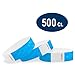 Wristco Neon Blue 3/4" Tyvek Wristbands - 500 Pack Paper Wristbands For Events primary