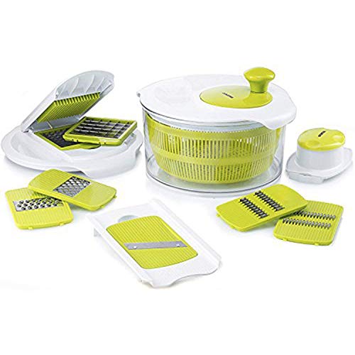 Salad Maker Set Mandoline Slicer & Salad Spinner With Vegetable