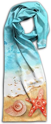 100% Polyester Full 3D Sublimation Bandelet Jul 26 Seashells And Starfish Romantic Adult Neckerchief