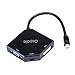 Gopala 3-IN-1 Multi-Function Thunderbolt Mini Dp to HDMI VGA DVI Cable Converter Adapter for Macbook Corba Appearence black colour