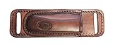 Western Images Leatherworks, Inc for Buck 110 Horizontal Leather Sheath for Small of Back Carry Right Handed Fits Buck 110 only. Available in Brown or Black. Custom Friction fit. Made in The USA