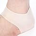 SPHTOEO 1 Pair Heel Unisex White Silicone Gel Heel Soft Socks Dry Hard Cracked Skin Moisturising Protector Insoles Foot Feet Care