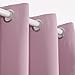 Deconovo Grommet Blackout Curtains Nursery Room, Room Darkening Thermal Insulated Window Curtain, Lavender, 42x84 Inch,1 Panel