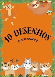 Livro 10 Desenhos: Para colorir