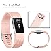 Geak Fitbit Charge 2 Bands, Special edition Replacement bands for Fitbit Charge2, Small Blushpink