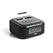 iHome iPL23V2BX Alarm Clock FM Radio with Lightning iPhone Charging Dock Station for iPhone Xs, XS Max, XR, X, iPhone8,7,6 Plus USB Port to Charge Any USB Device