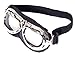Forum Novelties Adult Steampunk Victorian Industrial and Science Fiction Aviator Goggles, Black/Silver, One Size