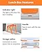 Electric Lunch Box Food Heater 2 in 1 for Car/Truck 12V and Office 110 V Stainless Steel Container Bonus Eco-Friendly Reusable Food Bag for Soup/Fruits