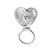 SenFai Pink Crystal Heart Magnetic Clip Holder Magnetic Eyeglass Holder Brooch Jewelry