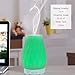 Ceramic Oil Diffuser Matte Hand-Crafted Whisper-Quiet Ultrasonic Humidifier for Essential Oils 7 Color Changing Light,Waterless Auto Shut-Off for Aroma Diffuser 100ML(White)thumb 4