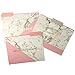 Graphique Blush Marble File Folder Set – File Set Includes 9 Folders and 3 Unique 