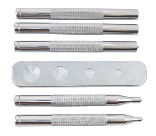 Springfield Leather Company Deluxe 6 Piece Snap All & Rivet Setter Kit