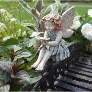 Miniature Fairy Statues Figurines - Fairy Garden Miniature Decoration Accessories Village Pieces (Amie)