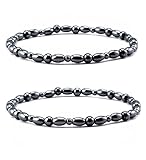 Acupress 2pcs Hematite Magnetic Stone Anklet-Therapy Healing Jewelry