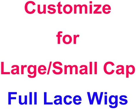 Full Lace Human Hair Wigs for LARGE or SMALL Size Cap Custoimize,14inch