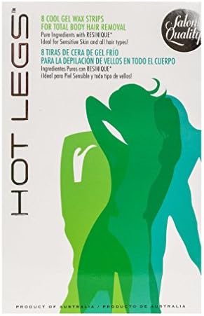 Hot Legs Cool Gel Wax Strips, 8 Strips, 3-pack (24 Strips Total)