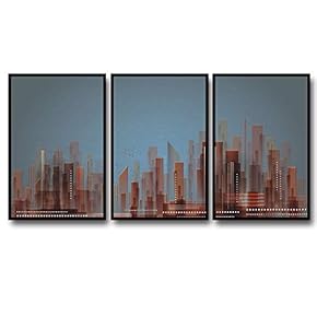 3 Piece Framed Canvas Wall Art for Living Room, Bedroom Nordic Style Canvas Prints for Modern Home Decoration Ready to Hang - 16"x24"x3 Panels