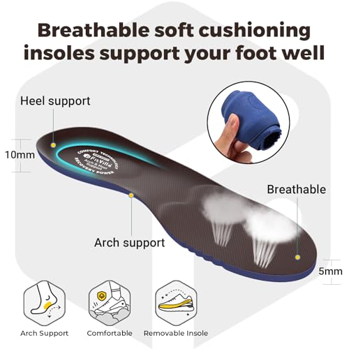 FitVille Diabetic Sandals for Men Extra Wide Shoes for Swollen Feet Wide Width Men Shoes with Adjustable Strap
