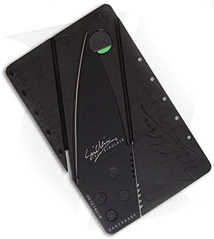Iain Sinclair CardSharp2 Classic Folding Credit Card Tool 2.6" Black Blade
