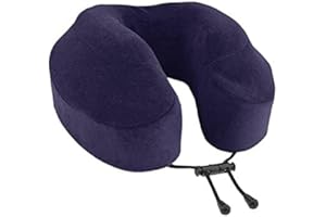 Cabeau Evolution Classic Neck Support Pillow - Neck Pillow for Traveling - Memory Foam Airplane Pillow with 360-Degree Comfort - Head & Chin Support Pillows for Sleeping Upright - (Navy)