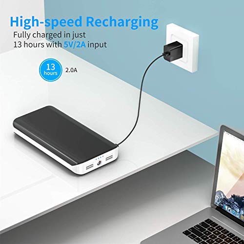 Power Bank 25000mAh LBell Portable Phone Charger External Battery High Capacity with Dual Output Port Emergency LED Flashlight Compatible for iPhone iPad Samsung Huawei Android Tablet PSP Camera - Thumbnail 2