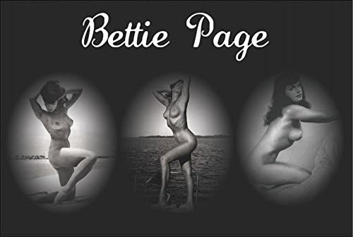 Laminated Bettie Page Triptych Poster 36 x 24in