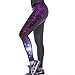 Ladyker Women's Stretchy Activewear Workout Running Pants Printed Tights Slim Yoga Leggings 2