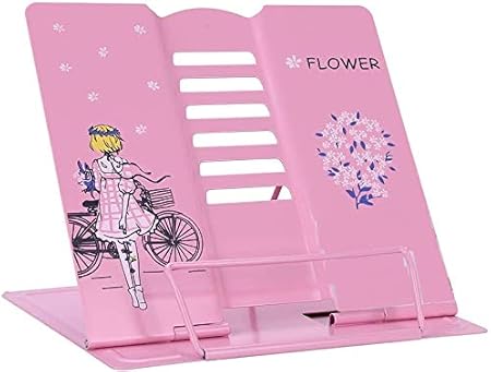 Fullemore Kinder Buchstander Suss Blumen Muster Lesestander 6 Stufen Verstellbar Buchhalter Metall Kochbuchhalter Geschenk Fur Jungen Madchen Schule Erwachsene Kuche Buro Rosa Amazon De Kuche Haushalt
