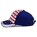 USA Bling Baseball Cap Sparkle American Flag Hat Men Women Hip Hop Caps(Blue)