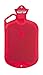 Sänger Rubber Hot Water Bottle - 2 Litres (Red w/ Handle, Single-side Ribbed)
