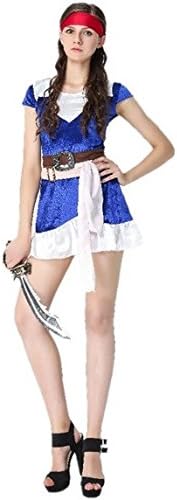 Amazon 女 海賊 コスチューム 衣装セット バンダナ ワンピース ベルト ２ 腰巻布 大人 レディース フリーサイズ コスプレ 仮装 通販